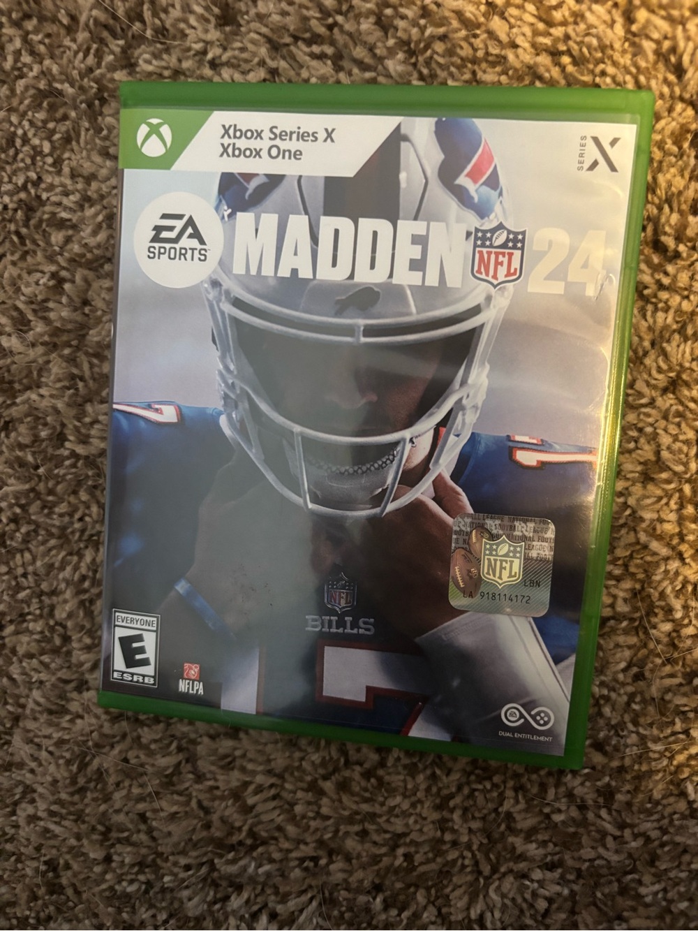 Madden NFL 24 Xbox Game Case - EA Sports - Blue and White